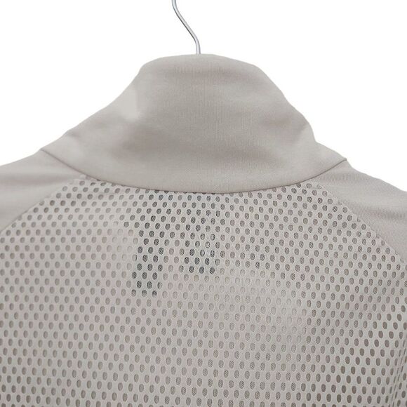 Adidas Heart Tracer Summer Jacket Womens Medium White Asymmetrical Zip Mesh - Picture 11 of 15